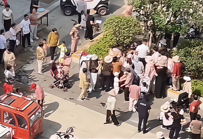 大妈连盆都端走了还围堵物业要鸡蛋AG真人山东：小区端午免费包粽子(图4)