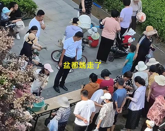 大妈连盆都端走了还围堵物业要鸡蛋AG真人山东：小区端午免费包粽子(图5)